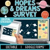 Hopes and Dreams | Digital Sticker Survey | Editable | Goo