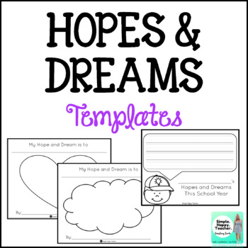 Preview of Hopes and Dreams- First Week of School Responsive Classroom