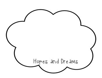 Hopes and Dreams template by Making My Mark on Kinder TPT