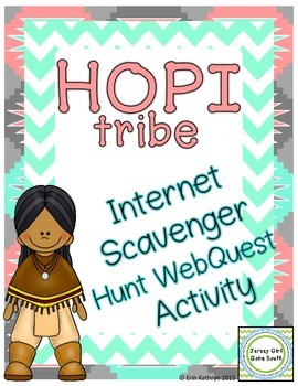 Preview of Hopi American Indians of the Southwest - Internet Scavenger Hunt WebQuest