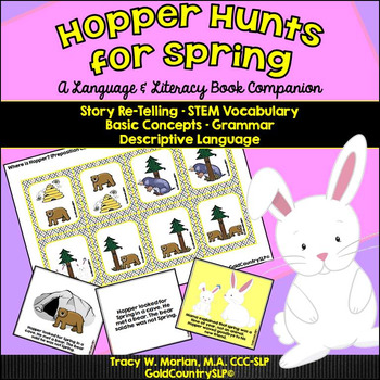 Preview of Hopper Hunts for Spring-A Language/Literacy Book Companion