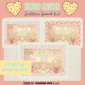 Preview of Hoppin' Easter Bulletin Board, Spring and Easter Bulletin Board, April May