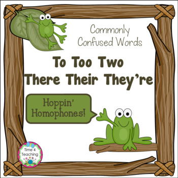 Preview of Hoppin' Homophones: To, Too, Two and There, Their, They're