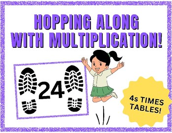 Preview of Hopping Along With Multiplication! - 4s Facts