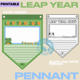 Hopping Frog Creative Writing Pennant - Leap Year / Day Fa