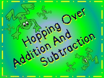 Preview of Hopping Over Addition and Subtraction - Electronic Flashcards