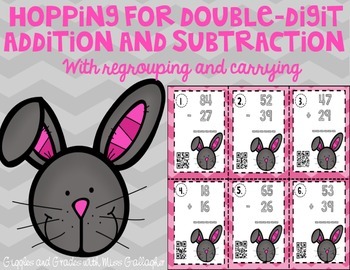 Preview of Hopping for Double-Digit Addition and Subtraction
