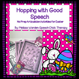 Hopping with Good Speech- Easter Activites for Speech Therapy