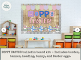 Hoppy Easter Retro Printable Spring Bulletin Board Kit | D