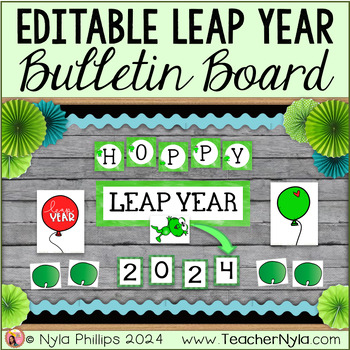 Preview of Hoppy Leap Year Bulletin Board