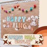 Hoppy Spring Bulletin Board Door Decor + Spring Goal Carrots