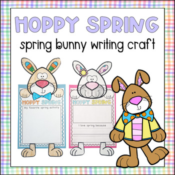 Hoppy Spring Bunny Craft | Writing Craft by The Sporty Teacher | TPT