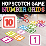 Hopscotch Game Cartoon Number Grids | Cutting Practice | C