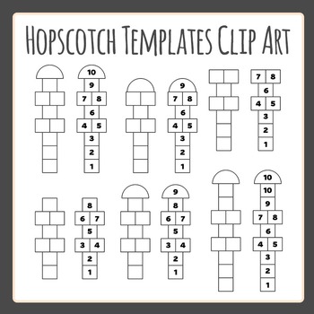 hopscotch clipart
