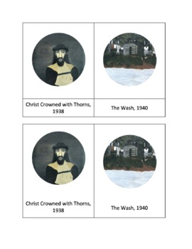 Preview of Horace Pippin 3 Part Cards