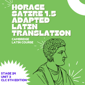 Preview of Horace Satire 1.5 : Adapted Latin Reading Packet (Cambridge Stage 24)