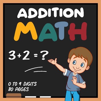 Preview of Horizontal Addition Math Centers Worksheets Exercises With Solutions