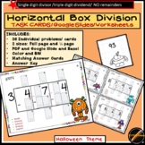 Horizontal Box Division -Halloween :Single Divisor/ Triple