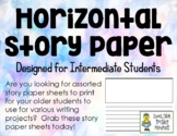 Horizontal Story Paper  - Perfect for Intermediate Student