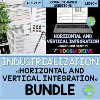 Preview of Horizontal and Vertical Integration, John D. Rockefeller, Andrew Carnegie BUNDLE