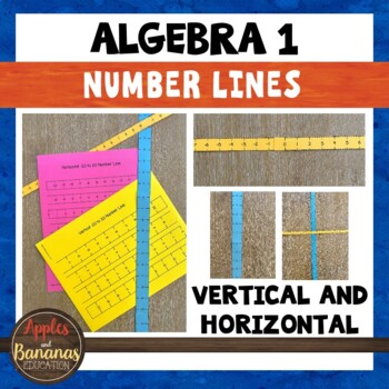 Preview of Horizontal and Vertical Number Line Templates