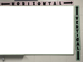 Preview of Horizontal and Vertical Signs -- Classroom Decor