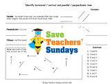 Parallel and perpendicular lines lesson plans, worksheets 