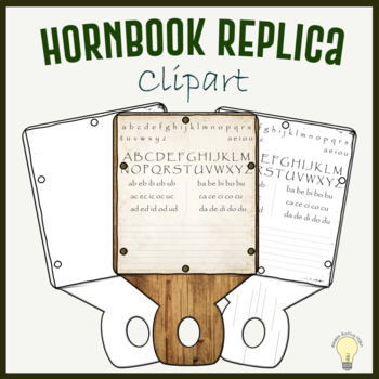 Preview of Hornbook Clipart Replica Template for Personal and Commercial Use