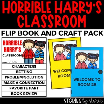 Preview of Horrible Harry Flip Book and Classroom Door Craft Printable & Digital Activities