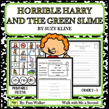 Preview of Horrible Harry and the Green Slime Novel Study for Comprehension