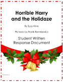 Horrible Harry and the Holidaze Student Response Sheet