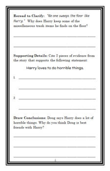 Horrible Harry in Room 2B (Suzy Kline) Novel Study / Comprehension (19 ...