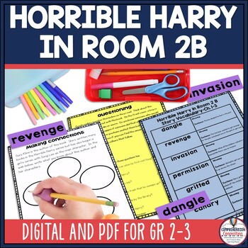 Preview of Horrible Harry in Room 2B Novel Study for Second and Third Grades