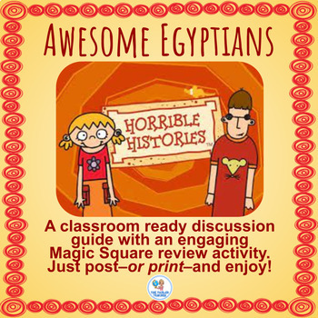 Preview of Horrible Histories: Awesome Egyptians Discussion Guide w/ Review Activity