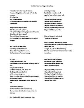 Preview of Horrible Histories: Magna Carta Lyrics