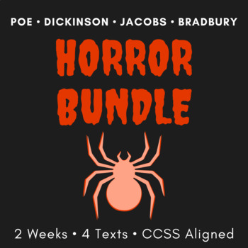 Preview of Horror Bundle: Dark Romantic Short Stories & Poetry, Sci Fi Short Stories, CCSS