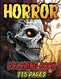 Horror Coloring Book Scary and Creepy Halloween Coloring B