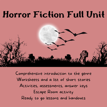 Preview of Horror Fiction Unit Bundle