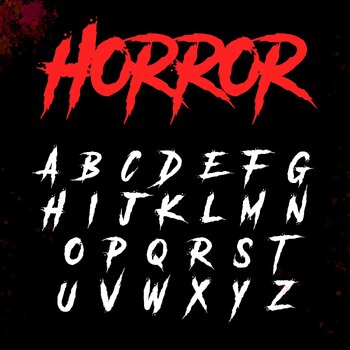 Preview of Horror Font | Bloody Halloween Letters | FontStation