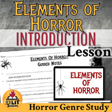 Horror Genre Study Introduction Lesson: Slideshow & Notes 