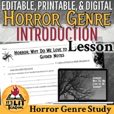 Horror Genre Study Introductory Lesson | Printable & Digital