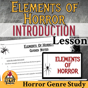 Preview of Horror Genre Study Introductory Lesson | Printable & Digital