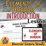 Horror Genre Study Introductory Lesson | Printable & Digital