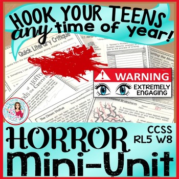 Preview of Horror Mini Lessons | ELA Reading & Creative Writing
