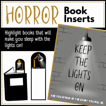 Preview of Horror - Scary Books - Book Inserts