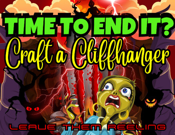 Preview of Craft a Cliffhanger Mini-Lesson | Horror Unit | Halloween | Narrative Writing