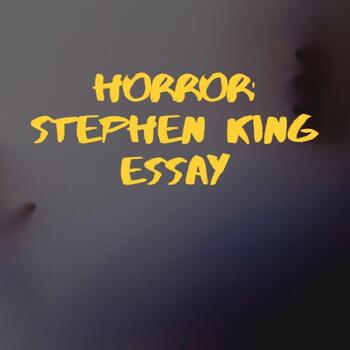 stephen king horror essay
