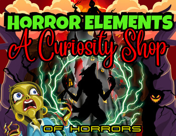 Preview of Horror Elements Lesson | Game | Handout | Friday of Fear Activity | Halloween