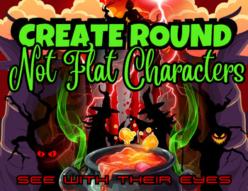 Preview of Horror Unit | Round Characters Mini-Lesson | Narrative Writing | Halloween