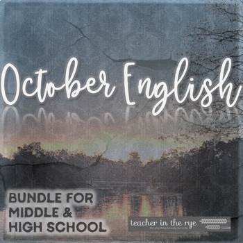 Preview of Horror and Suspense English Bundle October for Middle and High School